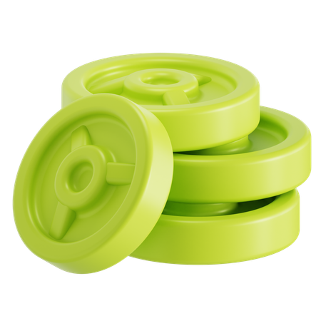 웨이트 플레이트  3D Icon