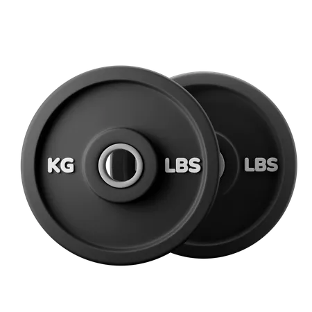 Iron Weight Plates Gym Equipment 3 D Icon Illustration 3D Icon