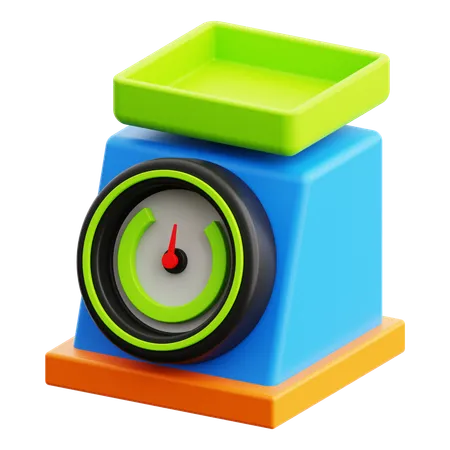 3 D Weight Scale Icon 3D Icon