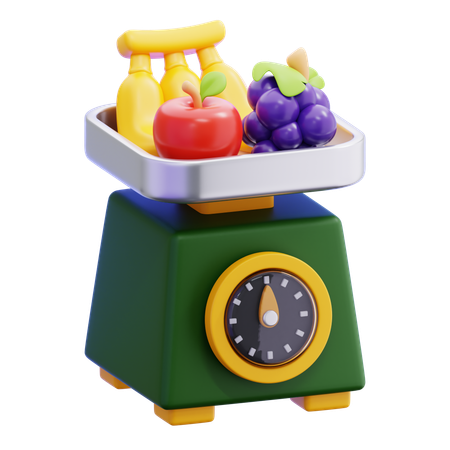 体重計  3D Icon