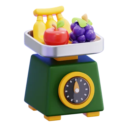 体重計  3D Icon