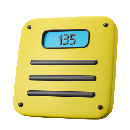 Weight Scale  3D Icon