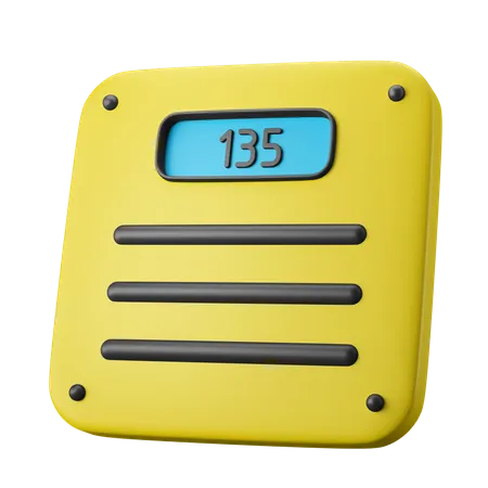 Weight Scale  3D Icon