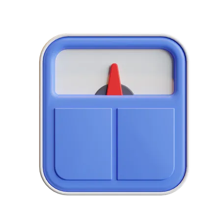 Weight Scale Icon With 3 D Style 3D Illustration