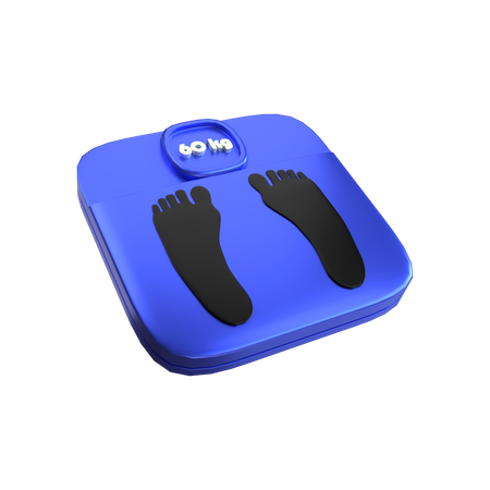Weight scale 3D Illustration