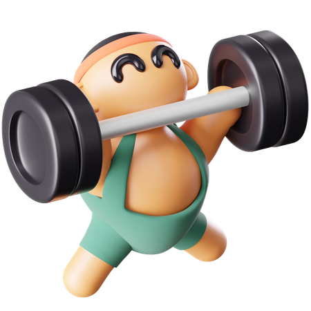 Weightlifting  3D Icon