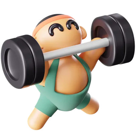 Weightlifting  3D Icon