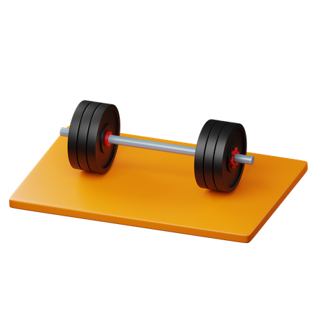 Weightlifting Barbell  3D Icon