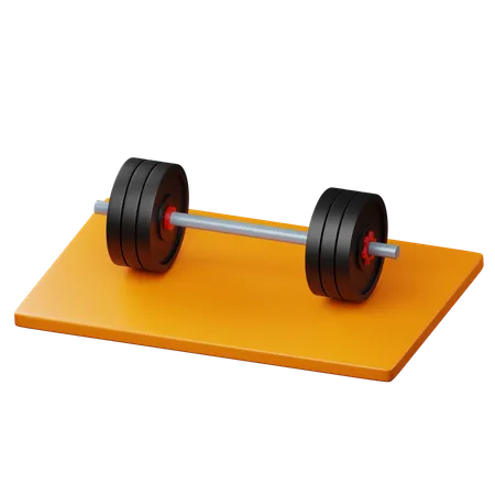 Weightlifting Barbell  3D Icon