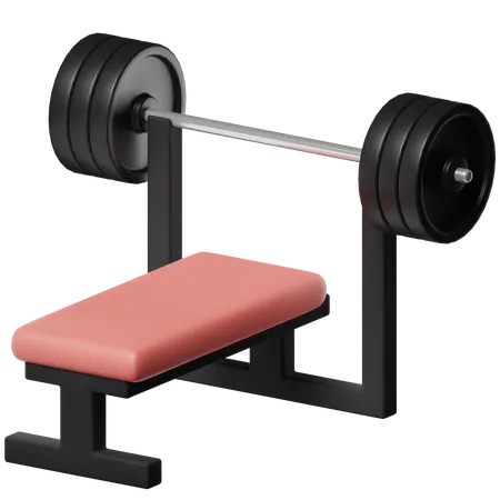 Weightlifting Barbell  3D Icon