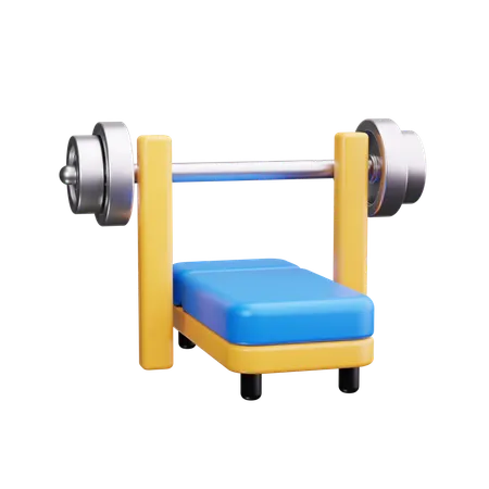 Weightlifting bench  3D Icon