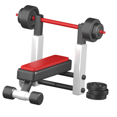 Weightlifting Bench  3D Icon