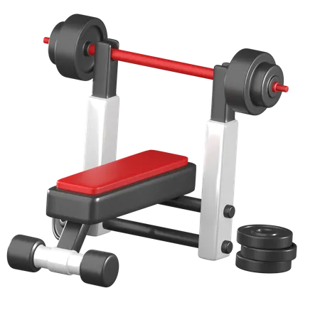Weightlifting Bench  3D Icon