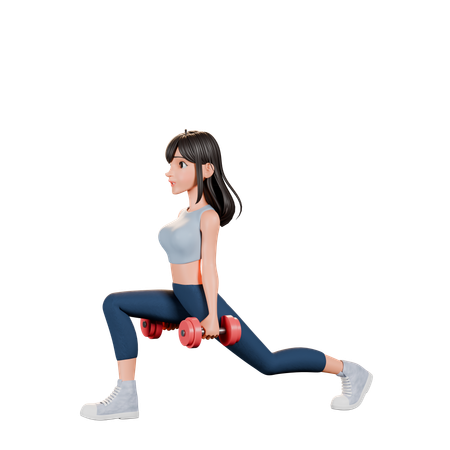 Weightlifting Challenge Fitness Motivation  3D Illustration