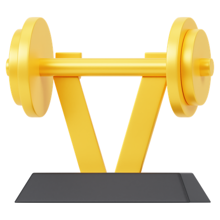 Weightlifting Trophy  3D Icon