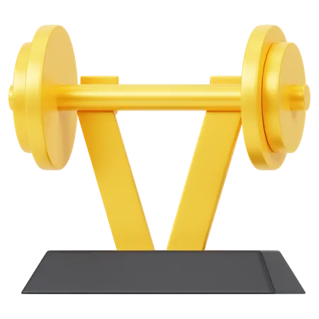 Weightlifting Trophy  3D Icon