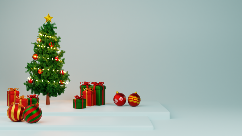 Weihnachtsfeiern  3D Illustration