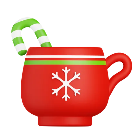 Weihnachten heiße tasse schokolade  3D Icon