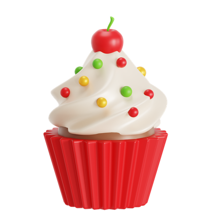 Weihnachtscupcake  3D Icon