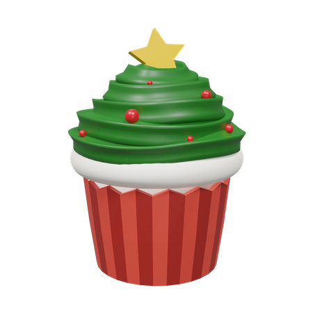 Weihnachtscupcake  3D Icon