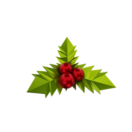 Weihnachtsmistel  3D Illustration