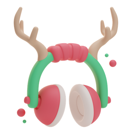 Weihnachten Ohrenschützer  3D Icon