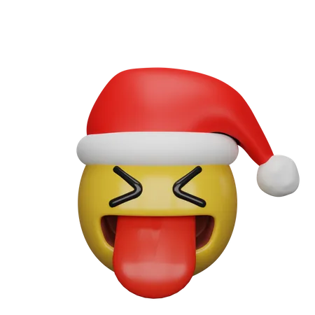 Weihnachts-Smiley-Emoji  3D Emoji