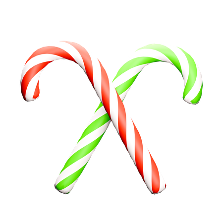 Weihnachtszuckerstange  3D Icon