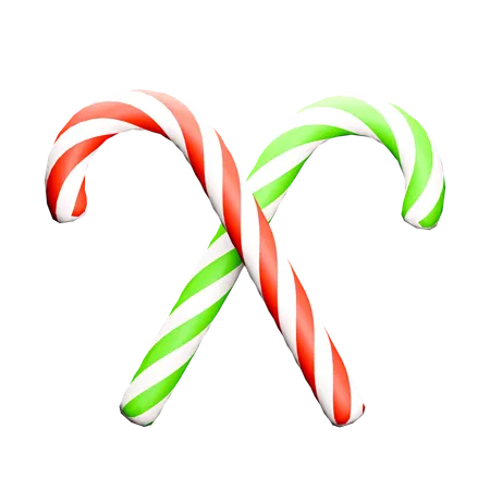 Weihnachtszuckerstange  3D Icon