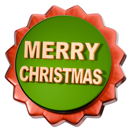 Weihnachtsabzeichen  3D Icon