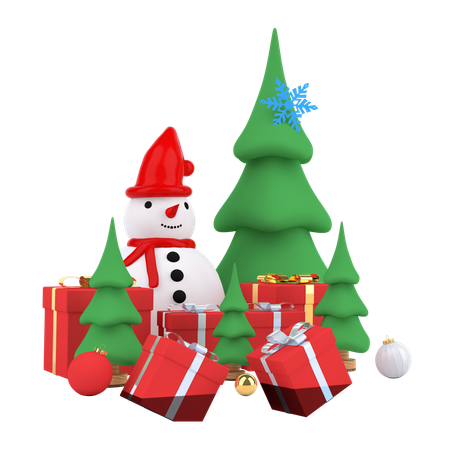 Weihnachtsbaum  3D Illustration