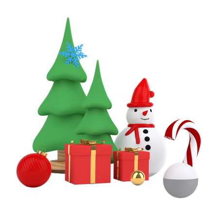 Weihnachtsbaum  3D Illustration