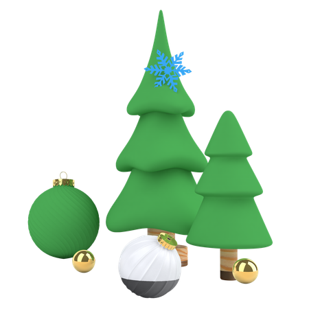 Weihnachtsbaum  3D Illustration