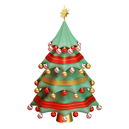 Weihnachtsbaum  3D Illustration