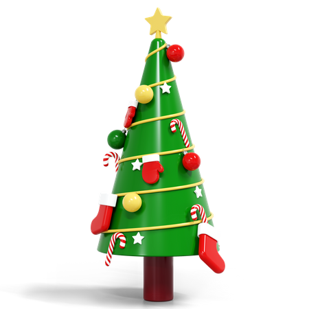 Weihnachtsbaum  3D Illustration