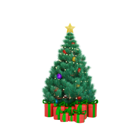 Weihnachtsbaum  3D Illustration