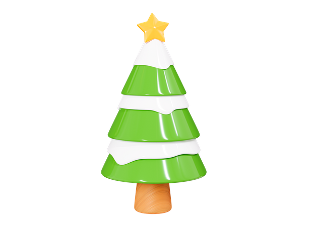 Weihnachtsbaum Stern  3D Icon