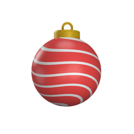 Weihnachtsdekorationskugel  3D Illustration