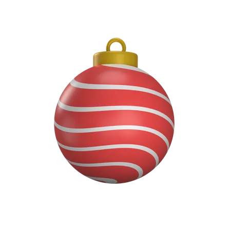 Weihnachtsdekorationskugel  3D Illustration