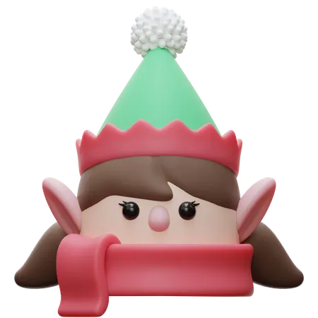 Weihnachtselfe  3D Illustration