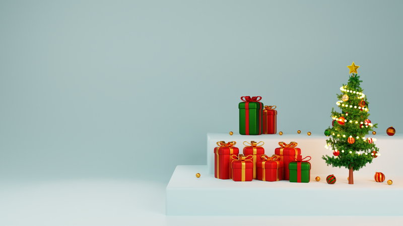 Weihnachtsfeier  3D Illustration