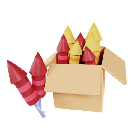 Weihnachtsfeuerwerk  3D Icon