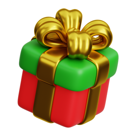 Weihnachtsgeschenkbox  3D Icon