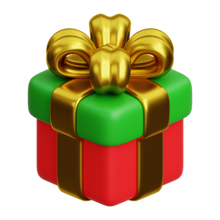 Weihnachtsgeschenkbox 3  3D Icon