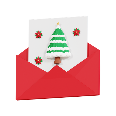 Weihnachtsgrußkarte  3D Icon