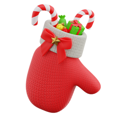 Weihnachtshandschuh  3D Icon