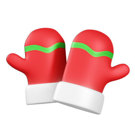 Weihnachtshandschuhe  3D Illustration
