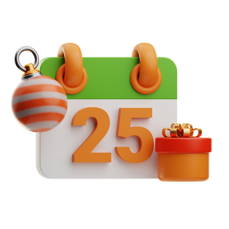 Weihnachtskalender  3D Icon