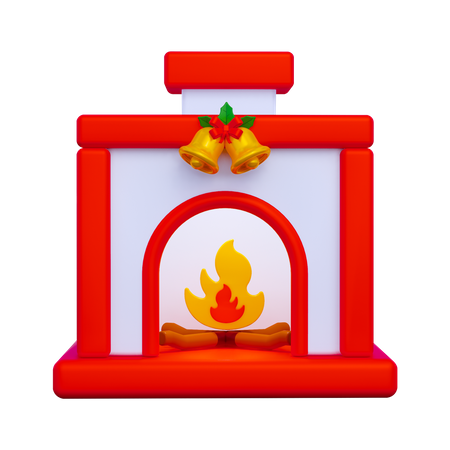 Weihnachten kamin  3D Icon