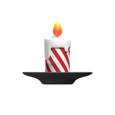 Weihnachtskerze  3D Icon